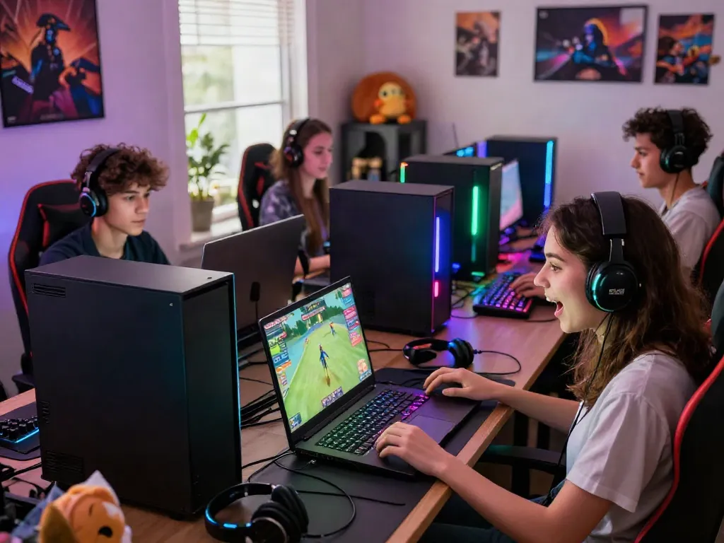 Exciting gaming scene depicting friends enjoying the r kamirokok88 alternatif in a vibrant virtual bird-catching game environment.